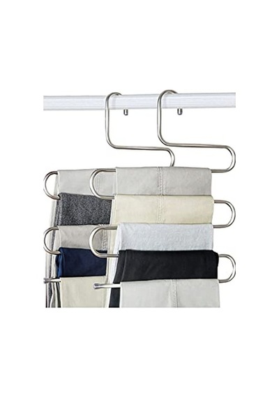 Katlı Metal Pantolon Eşarp Askısı Çok Renkli