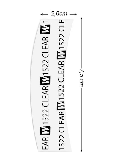Walker Tape 1522 Clear Protez Saç Bandı Oval "c" 2,0cm X 7,5cm 36 Adet
