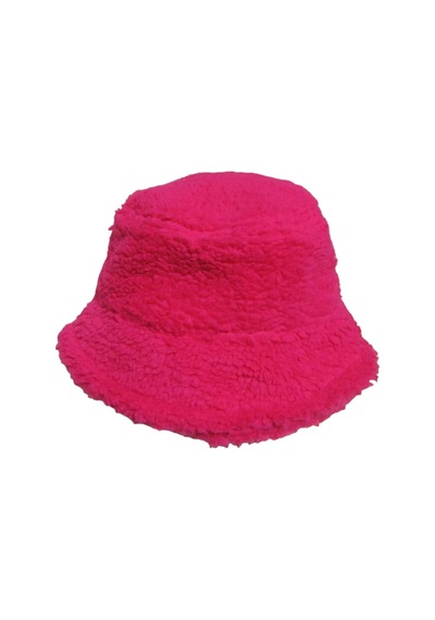 Salarticaret Kadın Peluş Bucket Kova Şapka Standart- Fuşya