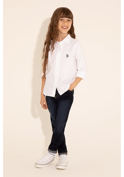 U.S. Polo Assn. Kız Çocuk Uzun Kollu Gömlek 50289206-vr013 Lila