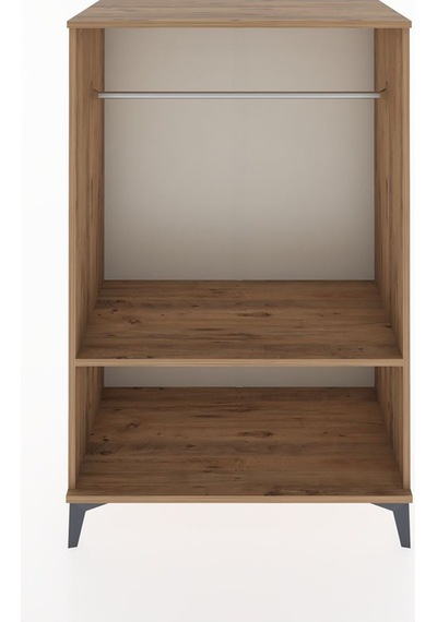Hyperion Dolap Tek Raflı Tek Askılı 88x44x134 Çam-çam Çam