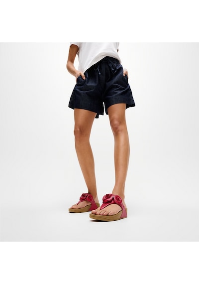 D47 Burnt Berry Terlik Kadın Diğer A4n-194/d47 Fitflop Lulu Flower Toe-post Pembe