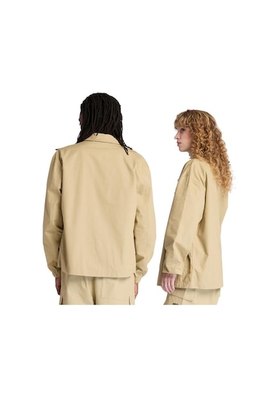 Timberland Woven Badge Ripstop Coach Jacket Lemon Pepper Tb0a6fa9dh41-4940 Bej