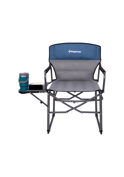 Kingcamp Ash C30 Premium Comfort Katlanır Kamp Sandalyesi Mavi/gri