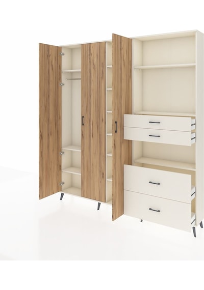 Arges Dolap 12 Raflı 4 Çekmeceli Tek Askılı 220x30x243 Aytaşı-çam/aytaşı Atlas Çam/aytası Arges Dolap 12 Raflı 4 Çekmeceli Tek Askılı 220x30x243 Aytaşı-çam/aytaşı Atlas Çam/aytası