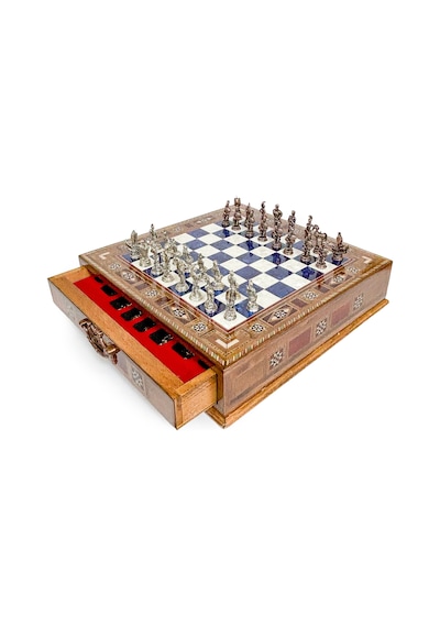 Truva - 506 - Taşlı Çekmeceli Satranç Takımı Sc32mtrv - Kmrsfres - - Sc32mtrv