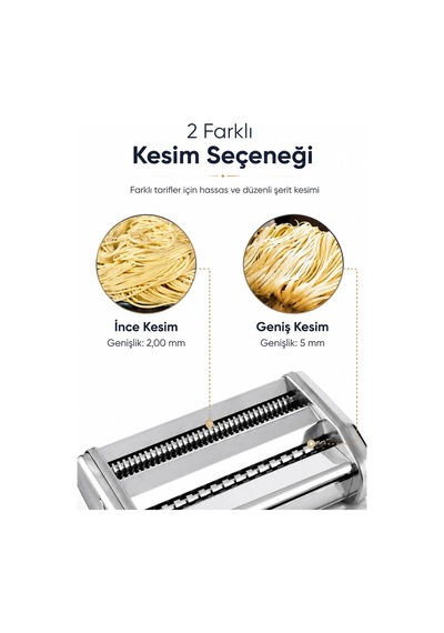 Erişte Kesme Makinesi Paslanmaz Hamur Açma Mantı Makarna Dilimleme Kesme Aparatı