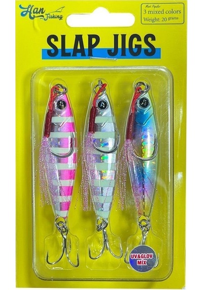 Hanfish Slap Jigs Uv & Glow Mix 10gr.