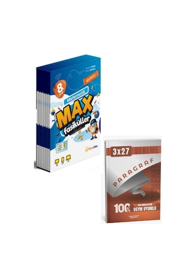 Hiper Zeka 2027 8. Sınıf Matematik Max Fasikülleri+ Anla Kazan Paragraf