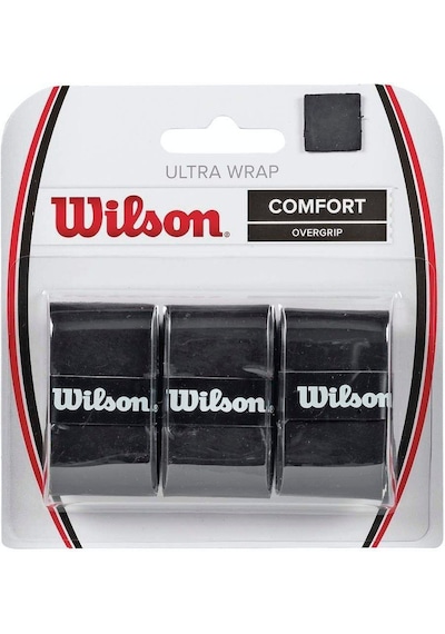 Wilson Ultra Wrap Comfort 3'lü Tenis Gribi Siyah