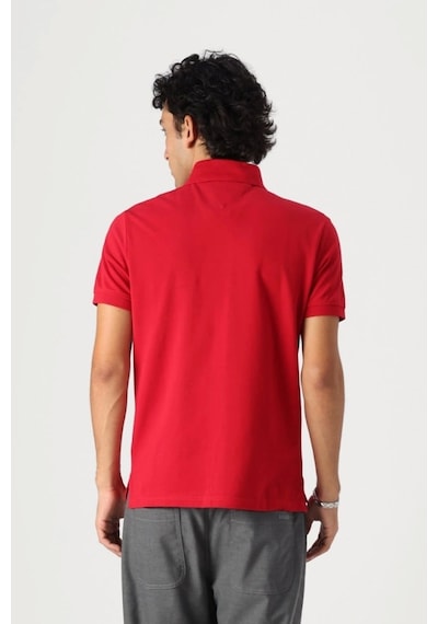 Tommy Hilfiger Erkek Kırmızı Polo Yaka T-shirt Kirmizi Kırmızı