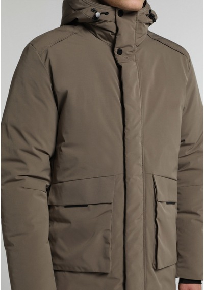 Colin's Colins Regular Fit Dik Yaka Fermuarlı Astarlı Erkek Kahverengi Kaban Cl1082065 Q1.v1 Tpe Gri