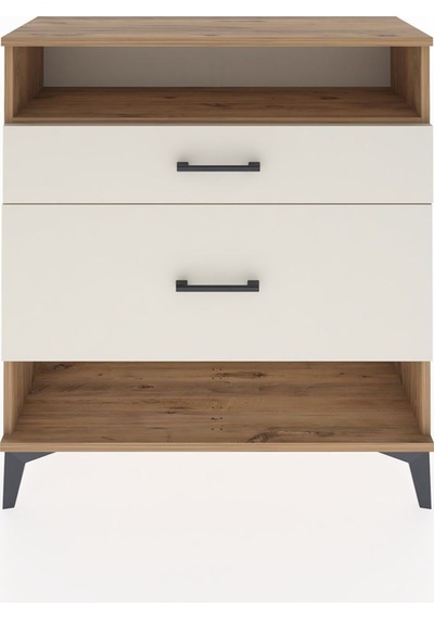 Arges Şifonyer Tek Raflı 2 Çekmeceli 88x30x96 Çam-aytaşı Atlas Çam