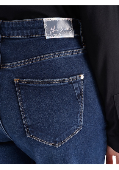 Colins 896 Maria Mom Fit Yüksek Bel Daralan Paça Mavi Kadın Pantolon Cl1065447 Denim