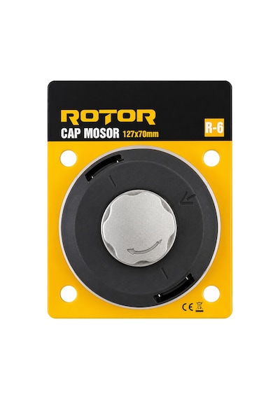 Rotor R-6 Motorlu Tırpan Misina Başlığı 127x70 Mm 2,4 Mm X 2 M Misinalı