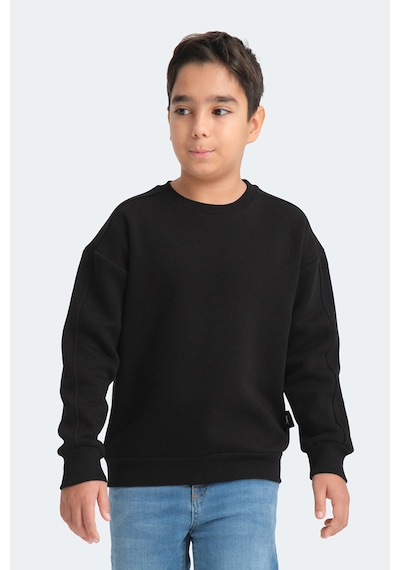 Slazenger Logan 2 Li Set Unisex Çocuk Siyah -taş Gri Sweatshirt Siyah -taş Gri