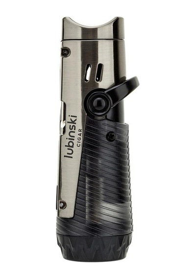 Lubinski Lion İğneli + Delicili Tek Torch Puro Çakmağı Gunmetal