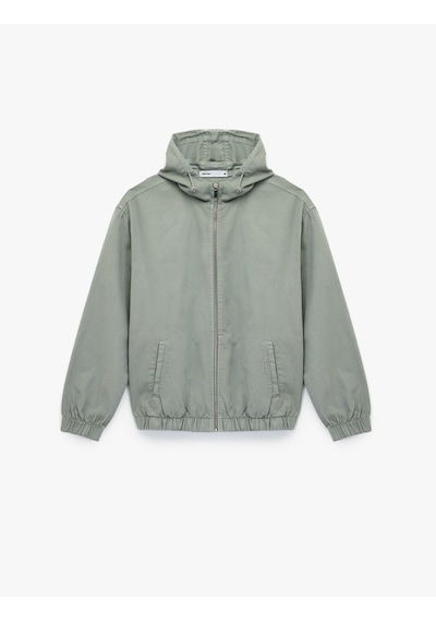 Koton Pamuklu Cepli Uzun Kollu Fermuarlı Oversize Kapşonlu Jean Ceket Taş 6wam50003nd Taş Koton Pamuklu Cepli Uzun Kollu Fermuarlı Oversize Kapşonlu Jean Ceket Taş 6wam50003nd Taş