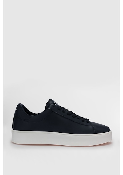 Lufian Anton Erkek Deri Sneaker Ayakkabı Lacivert Lacivert 112230224100200 Lacivert