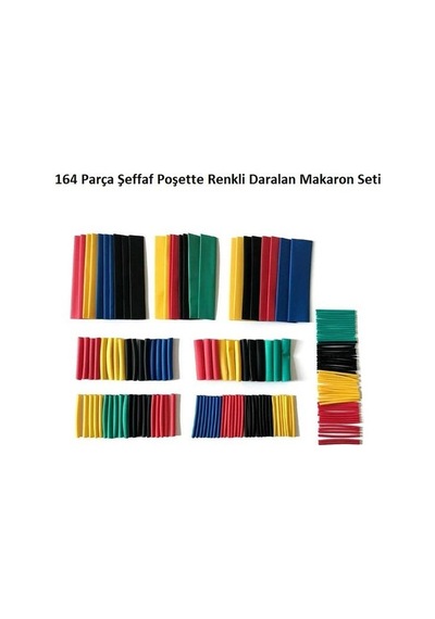 Makaron Seti Renkli 164 Parça Şeffaf Poşette