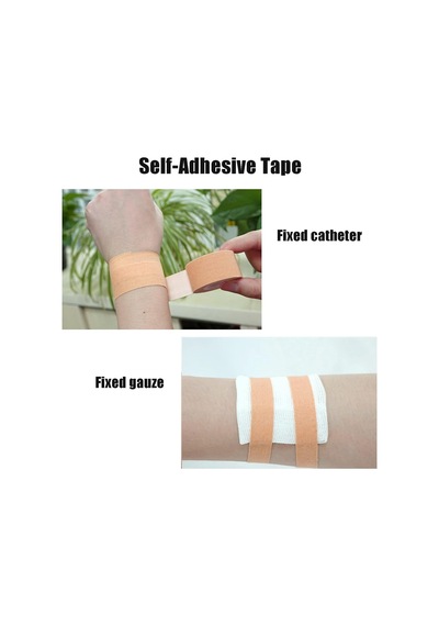 Yapışkanlı Bandaj, Ten Rengi Elastik Bandaj Sargısı Nefes Alabilen Medikal Bant Yara Pansuman Bakımı Spor Streç Bant Çinko Oksit Atletik Bant Güçlü Günlük Ten Rengi 2.5cm 5m 1 Rulo