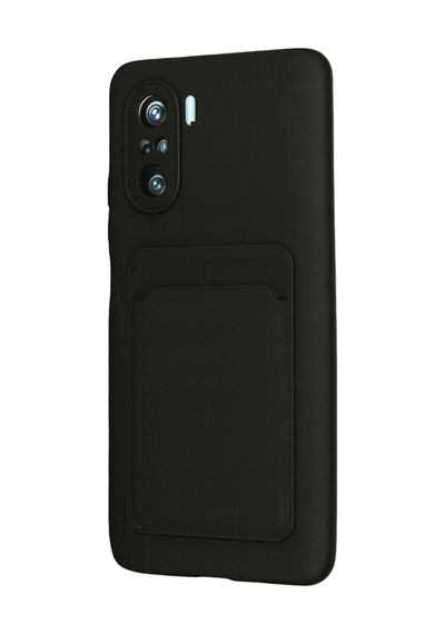 Xiaomi Poco F3 Uyumlu Kılıf Kelvin Kartvizitli Silikon - Siyah