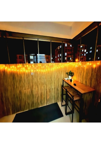 120 Cm X 7 Metre Doğal Bambu Çit Hasır Kamış Bahçe Çiti Balkon Çiti Dekorasyon Gölgelik Çit