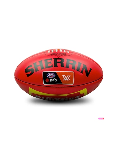 Avessa Sherrin Afl Game Ball American Football Gerçek Deri Kırmızı