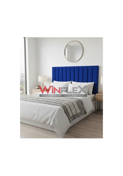 Winflex 12 Li Dikey Akustik Kumaş Panel 10x100 Cm Mavi