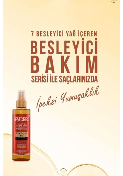 7 Besleyici Bakım Sıvı Saç Kremi 3x200 Ml