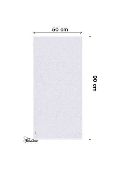 3 Adet Pamuklu, Beyaz El Havlusu El, Yüz, Baş Havlusu Spa Ve Otel Havlusu 50x90 Cm Beyaz