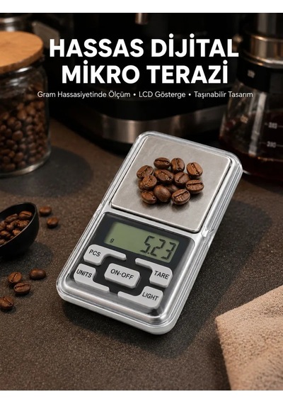 300 Gr Hassas Cep Terazisi Mavi Işıklı Lcd Ekranlı Yeni Nesil Reknli