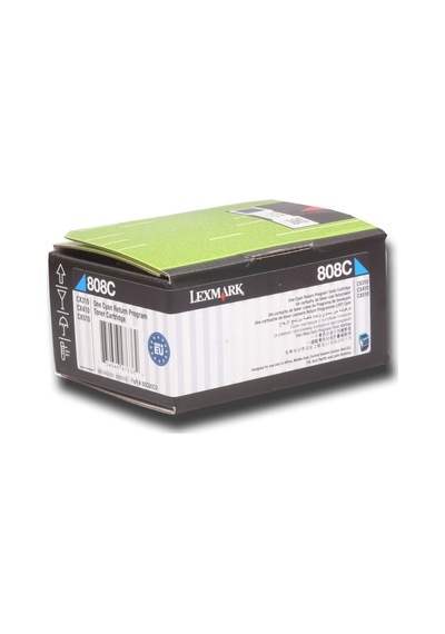 Lexmark 80C80C0 1.000 Sayfa Cyan Mavi Toner CX310-410-510 808C