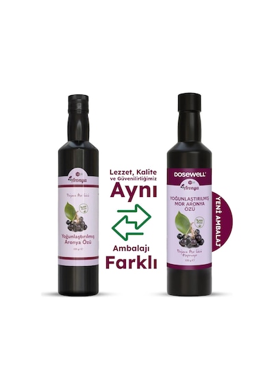 Mor Aronya Yoğunlaştırılmış Aronya Özü 320 G