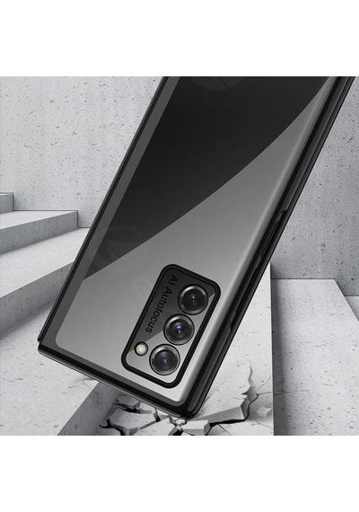 Galaxy Z Fold 2 Kilif Zore Kipta Metal Görünümlü Ince Kilif 529426557