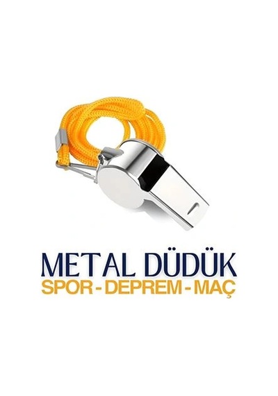 Metal Düdük - Spor Düdüğü - Hakem Düdüğü Metal Deprem Düdüğü 715684