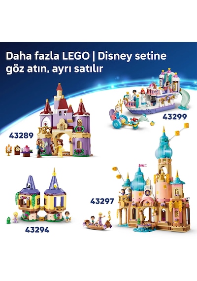 LEGO® ǀ Disney Princess Yasemin’in Mücevher Kutusu 43295 – 6 Yaş ve Üzeri için Mini Bebek İçeren Oyuncak Yapım Seti (458 Parça)