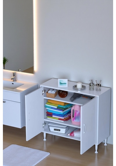 Eliusta Sabir 80 Cm 2 Raflı Beyaz Banyo Mutfak Dolabı 3 Bölmeli Çok Amaçlı Dolap 80x75x32,5 Cm Düzenleyici Beyaz Eliusta Sabir 80 Cm 2 Raflı Beyaz Banyo Mutfak Dolabı 3 Bölmeli Çok Amaçlı Dolap 80x75x32,5 Cm Düzenleyici Beyaz