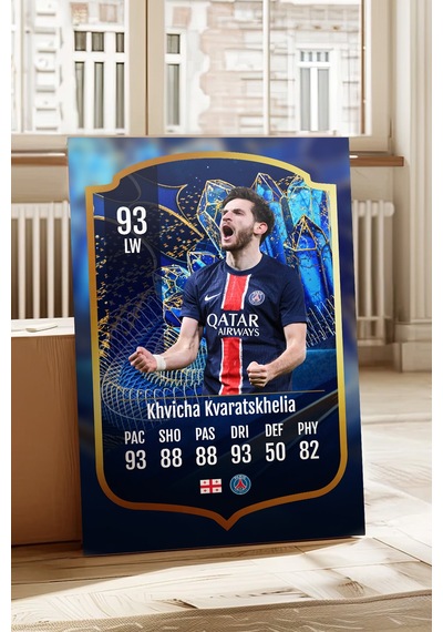 Futbolcu Fut Card Mdf Tablo Serisi Seti Çok Renkli - 713742848 Çok Renkli