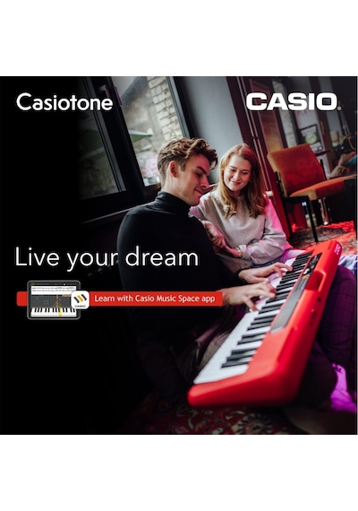 Casio Casiotone Ct-s200rdc2 Kırmızı 61 Tuşlu Org