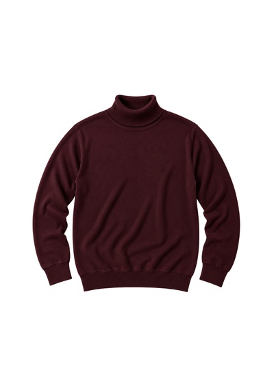 Battalmoda Erkek Büyük Beden Bordo Tam Balıkçı Pamuklu Kazak 3xl-4xl-5xl-6xl