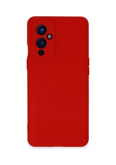 One Plus 9 Kılıf Nano İçi Kadife Silikon - Kırmızı 0.2M-Çok Renkli