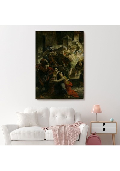 Es10 Pompeii'nin Son Günü Karl Pavlovich Bryullov Kanvas Tablo-6362 (35 x 50)