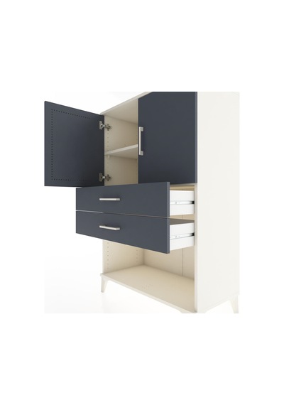 Hyperion Dolap 2 Raflı 2 Çekmeceli 2 Kapaklı 88x44x134 Aytaşı... Aytaşı