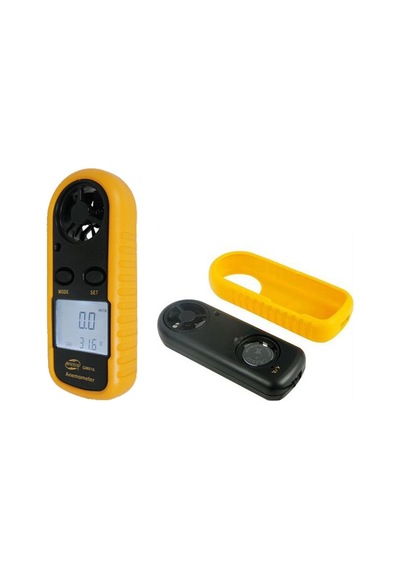 Gm816 Anemometre Termometreli Hava Akım Ölçer, Siyah