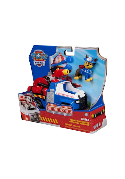 Paw Patrol Chase Fire Rescue İtfaiye Aracı 18 Cm + 7 Cm Figür Su Fırlatan