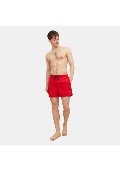 Jack & Jones Erkek Chinese Red Deniz Şortu 12225961-12272776 Kırmızı