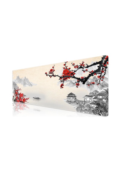 Klasse Pro - 10 Farklı Model Dikişli Kenar 90x40 Cm Oyuncu Gaming Mouse Pad Cherry Blossom, 90x40 Cm Sku: Mır8690010052049