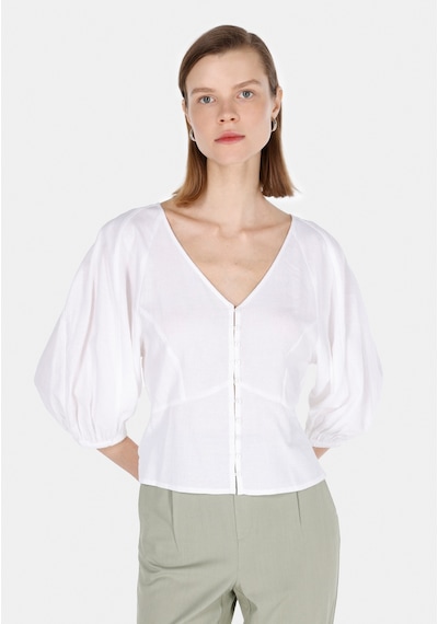 Colin's Colins Slim Fit Kadın Beyaz Gömlek Cl1074629 Q1.v1 Wht Beyaz