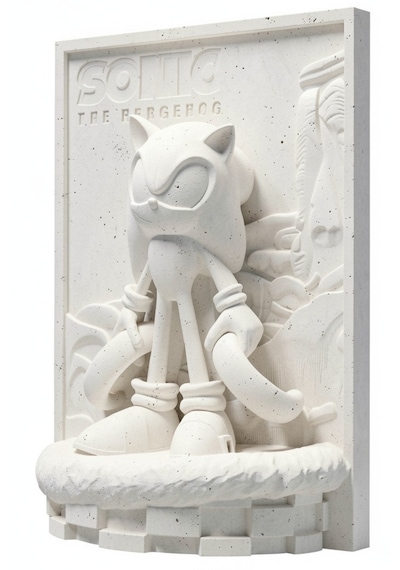Sonic 15 Cm Taş Biblo Çocuk Boyama Etkinliği